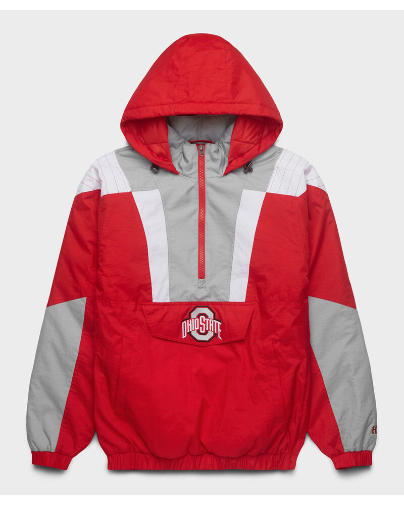 HOMAGE Ohio State pullover jacket in scarlet